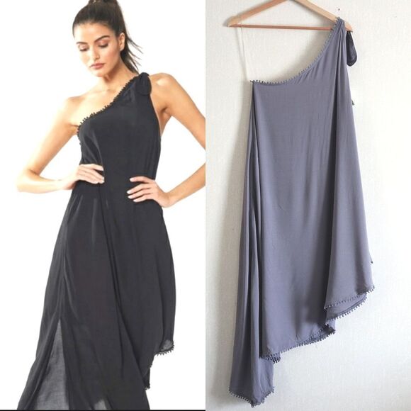 Nwt Red Carter Asymmetrical hem one shoulder Dress cover up - Picture 1 of 11